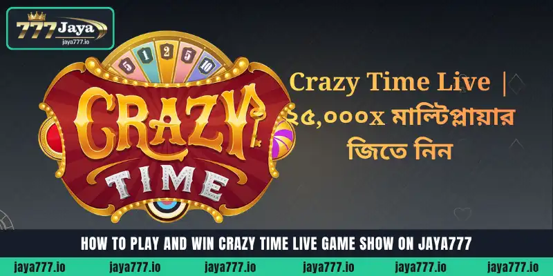 crazy time live game jaya777 banner
