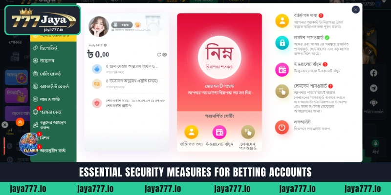 Essential security measures for Jaya777 Login and betting accounts