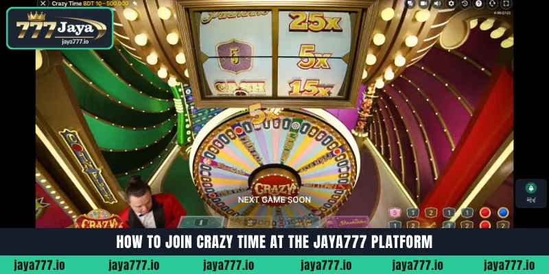 Jaya777-এ Crazy Time লাইভ গেম শো কীভাবে খেলবেন এবং জিতবেন 5 How to register and join Crazy Time live casino game at Jaya777 platform