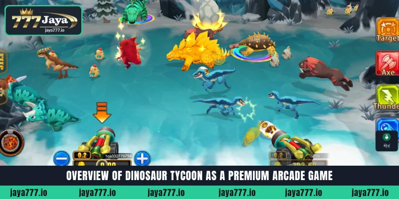 Overview of Dinosaur Tycoon arcade game mechanics and multiplayer features at Jaya777