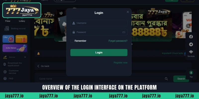 Overview of the secure Jaya777 Login interface for Bangladesh players