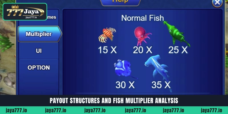 Payout structures and fish multiplier analysis in Jackpot Fishing by JILI
