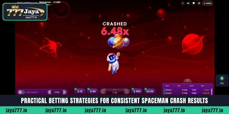 Practical betting strategies, split cashout and martingale limits for Spaceman