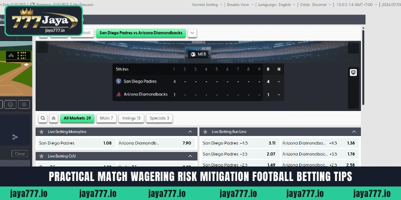 Practical risk mitigation tips and bankroll management for Football Betting