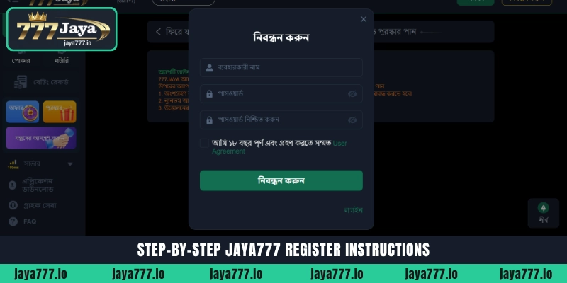 Step-by-step Jaya777 Register online instructions and account setup