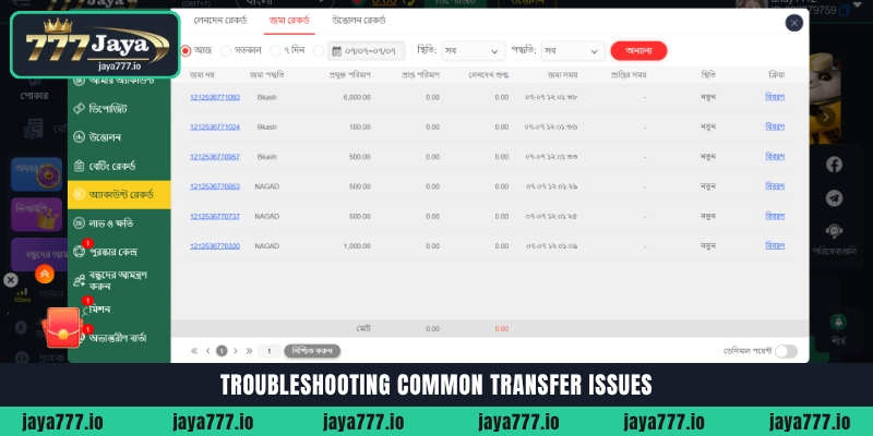 Jaya777 বেটিং অ্যাকাউন্টে সহজে How to Deposit করবেন 5 Troubleshooting common transaction errors on How to Deposit at Jaya777