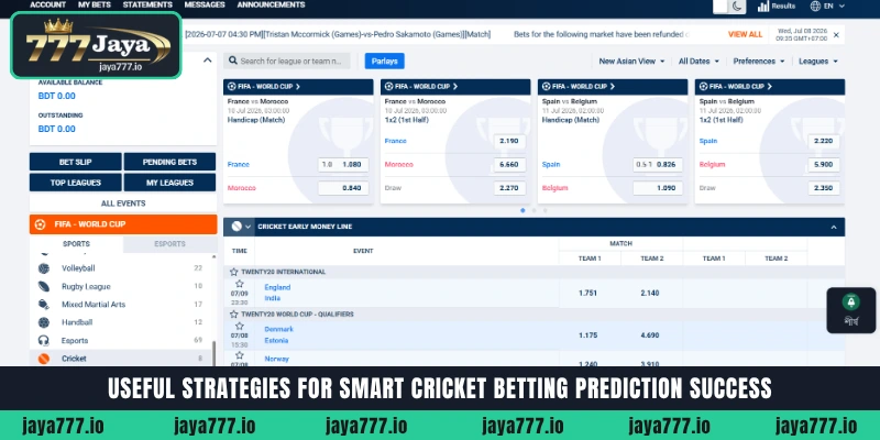 Understanding the fundamentals of online Cricket Betting and sports prediction at Jaya777